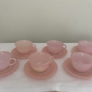 Fire King Pink Swirl - Etsy