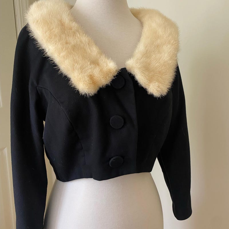 Chic Black Bolero Sweater with High Collar , Bold, Stylish, and Unique bolero shrug