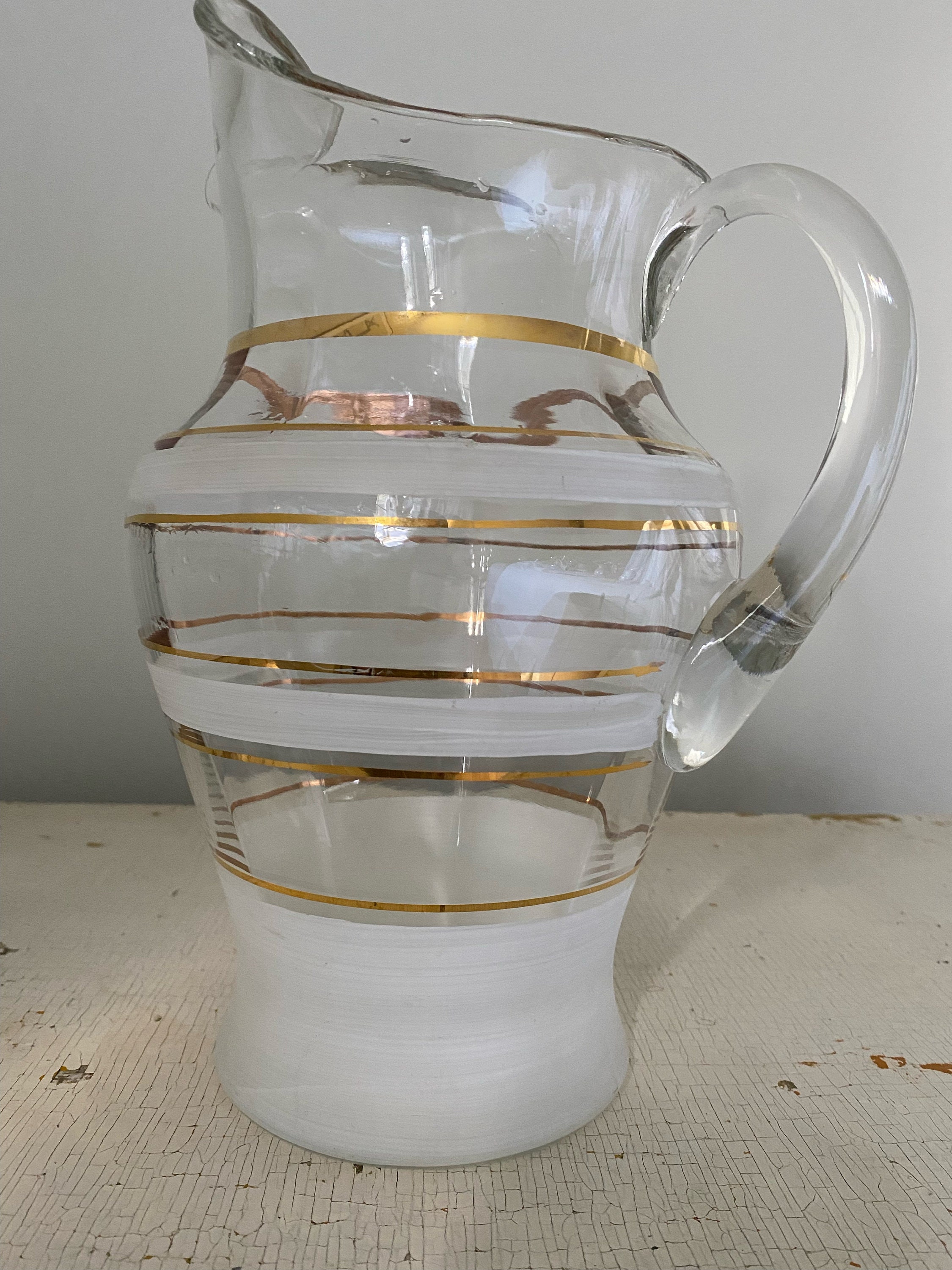 SMIRLY Glass Pitcher with Lid and Spout: Glass Water Pitcher with Lid, Iced  Tea Pitcher for Fridge, Glass Pitcher with Handle and Lid, Glass Juice  Pitcher, Glass Jug, Lemonade Pitcher, Glass Water