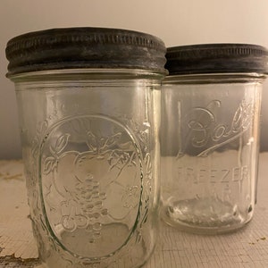 Two Vintage Twelve Ounce Ball Jars from the 1940&#39;s