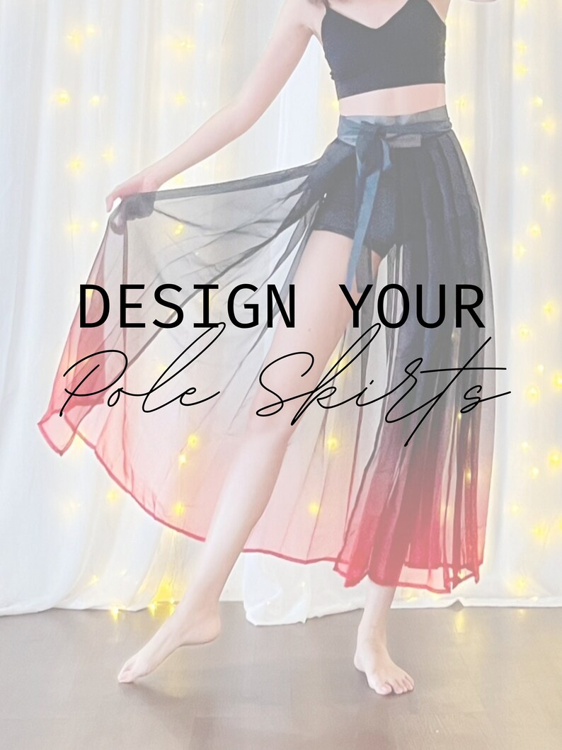 Design Your Own Detachable Dance / Pole Dance Skirt Etsy