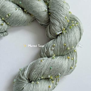 Beaded silk cotton light yarn,100gr/333m, Special yarn/knitting supplies/Super soft Yarn/Lace weight yarn