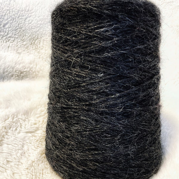 Des bonbons chauds ! fil de laine très doux 500 g, format économique, fil fin, noir