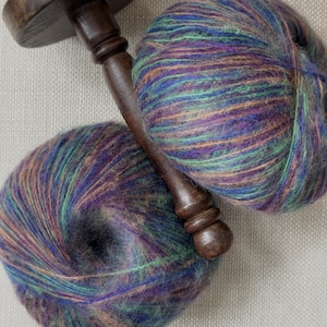 Fine Weight Mohair Yarn: Hand-Dyed, Super Soft (50gr/580m)