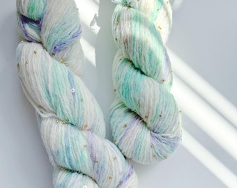 Fluffy Wool Mohair Yarn 95gr/180m, Soft Warm Sport Weight Yarn, Perfect for Sweaters & Crochet,Delivered Duty Paid (DDP)