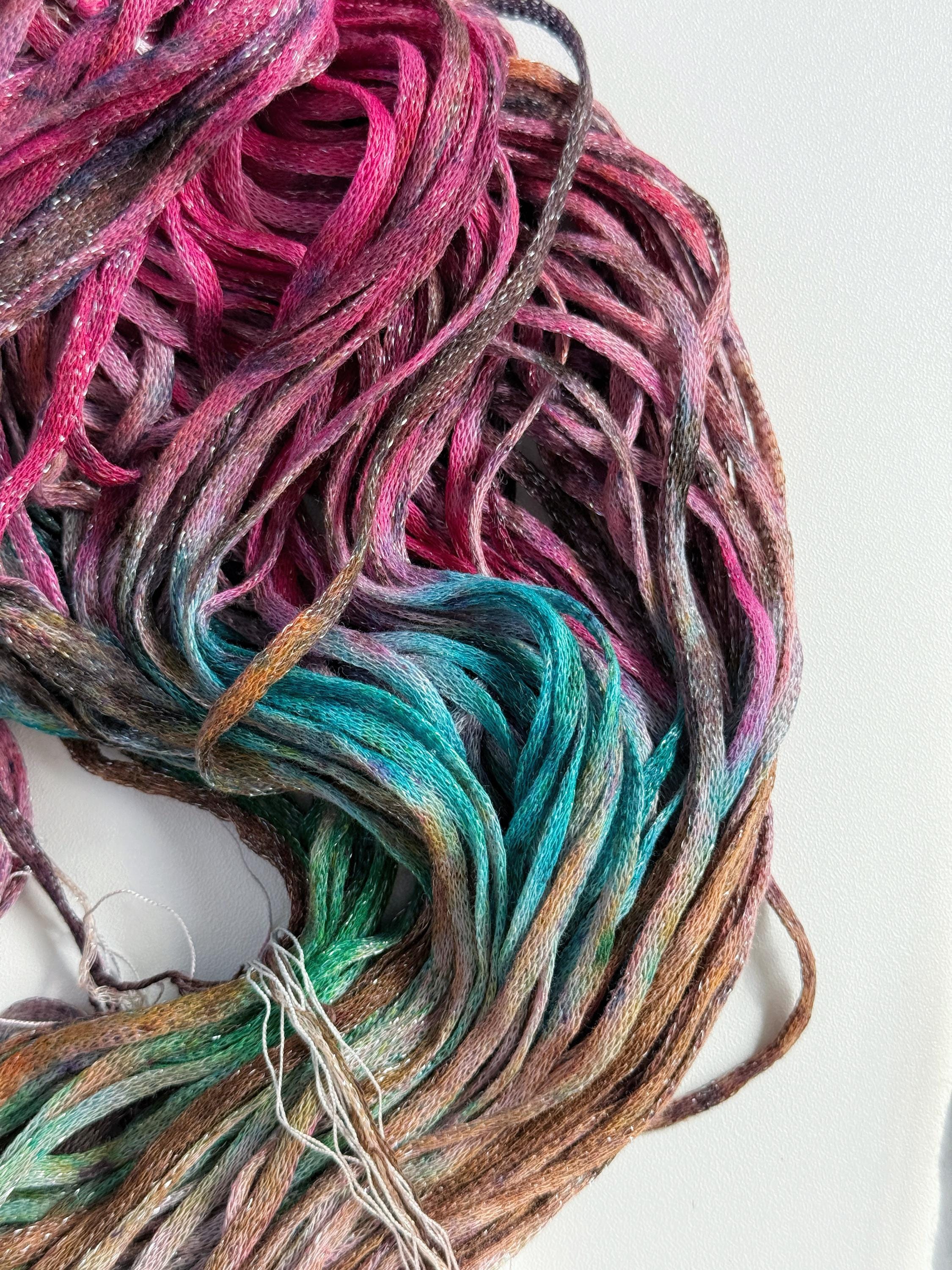 Hillary Ribbon Yarn Ribbon Yarn, Knitting, Soft Hand Plied Yarn, DIY Yarn/novelty Art ...