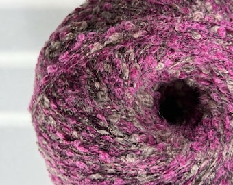 Acrylic Yarn 250gr/875m/956yards – Soft Bouclé Yarn for Sweaters & Cardigans