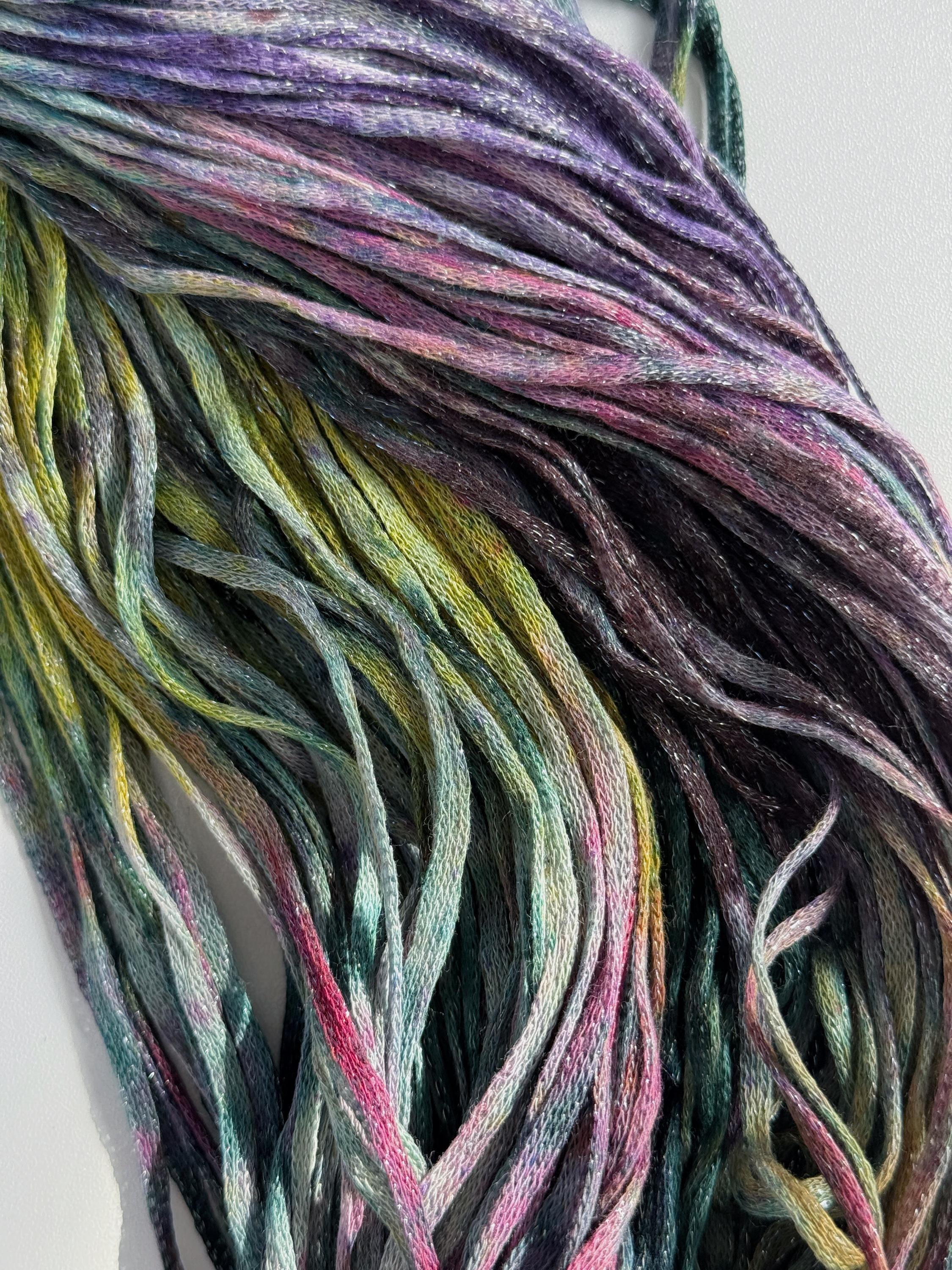 Ribbon Yarn, Knitting, Soft Hand Plied Yarn, DIY Yarn/novelty Art ...