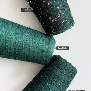 Cotton Yarn with mini sequins ,240gr/850m, sparkly yarn, lace yarn/ yarn supplies/Delivered Duty Paid (DDP)