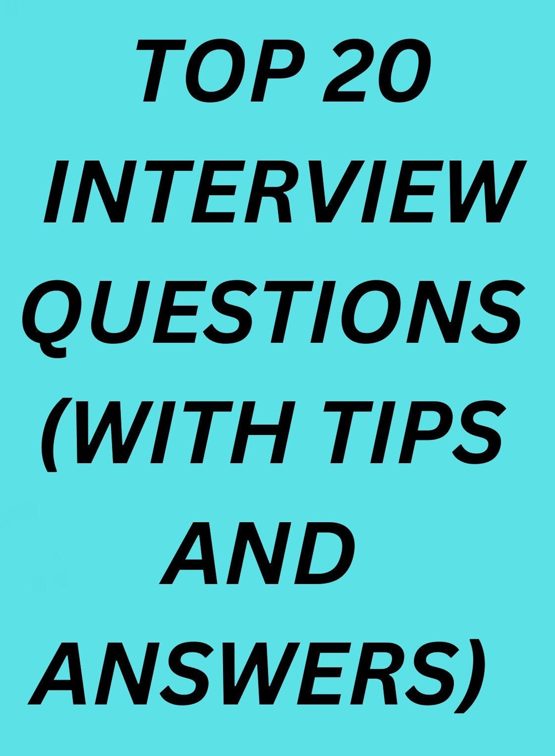 TOP 20 Interview Questions with Tips and Answers - Etsy
