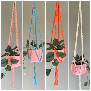 Chunky Knit | Macramé Plant Hanger | Plant Hanger | Boho Decor | Eclectic Decor | Bohemian Decor | Plant Accessories | Houseplants | Gifts