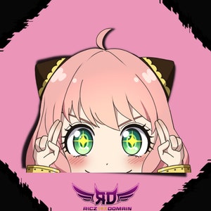 Anya Spy Anime Holographic Peeker Sticker