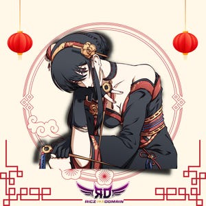 Yor Traditional Spy Anime Holographic Sticker