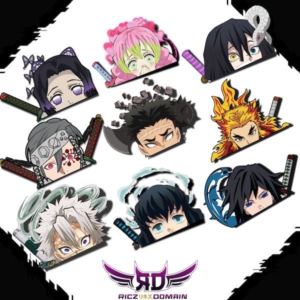 Anime Stickers Holographic Etsy