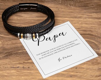 Cadeau Fête Des Pères, Cadeau Pour Papa, Cadeau Anniversaire Papa, Bracelet Pour La Fête Des Pères, Bijoux Pour La Fête Des Pères