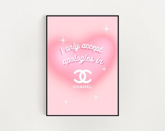 Fashion Design | Boutique Decor Girly Style Wall Art | Pink Decor | Bimbo Aesthetic| Printable