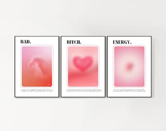 Bad Bitch Energy | Girly Wall Art | Printable | INSTANT DOWNLOAD