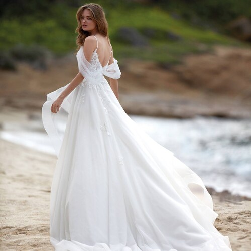 Beautiful off the Shoulder Sheath Wedding Dress Bridal Gown - Etsy