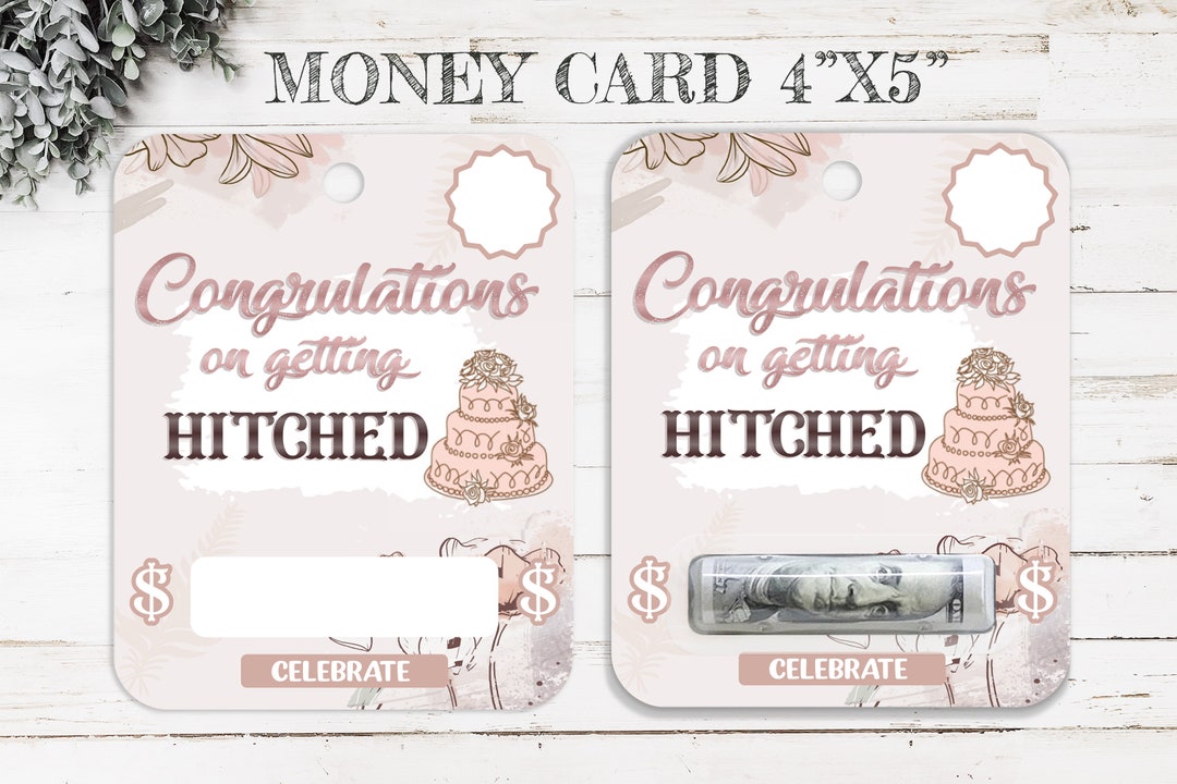 Printable Wedding Money Card Holder, Money Card Bundle, Print Then Cut ...