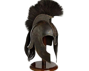 Troy Greek Achilles Trojan Helmet | Troy Achilles battle ,cosplay hand-forged steel Armor Helmet | Antique Showpiece