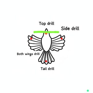 Mother of Pearl Eagle Carving: Natural Gemstone Charm (32x36mm) image 6
