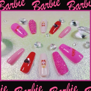 Barbie Pink Press on nails