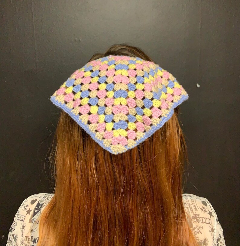 Granny's Triangle Bandana Crochet Pattern Etsy