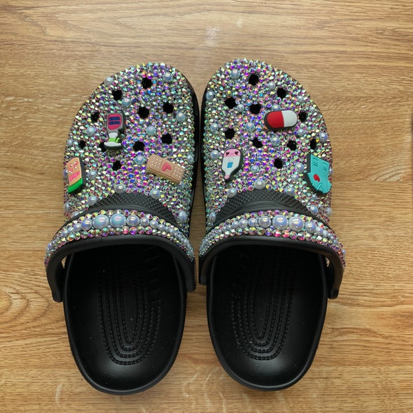 blinged out crocs