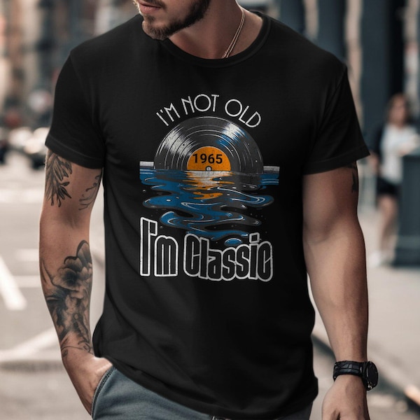 60th Birthday Shirt: 1965 Vinyl Record Tee - Classic Music Lover Gift