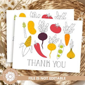 Carte de remerciement cultivée localement Modèles de remerciement pour la fête de naissance du marché de producteurs locaux Note de remerciement pour la fête de naissance du marché de producteurs locaux