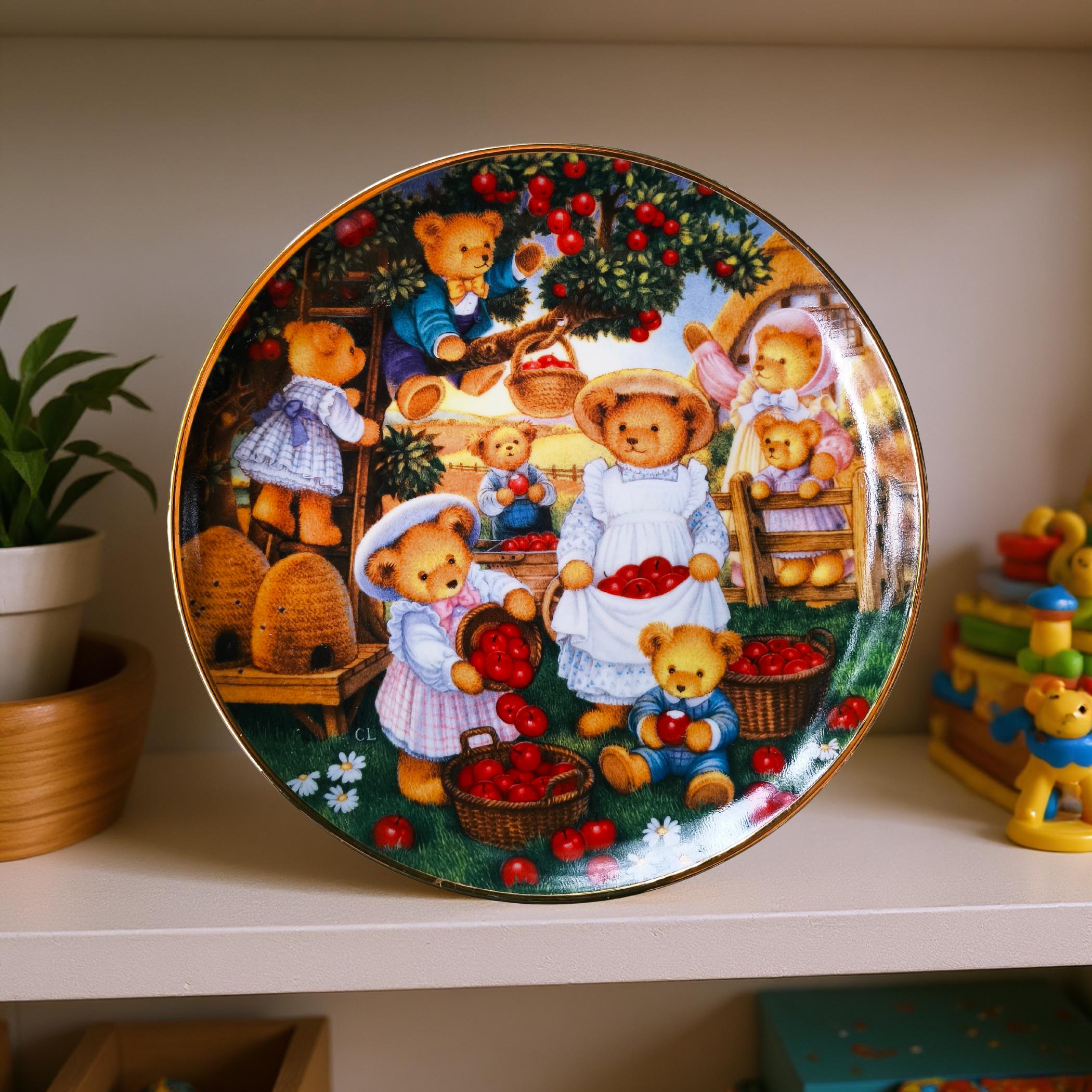 Franklin Mint Teddy Bear Plate Collection - Etsy