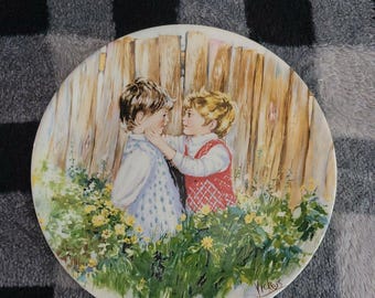 Plato Wedgwood 1981 "Sé mi amigo" / Colección Mis recuerdos de Mary Vickers