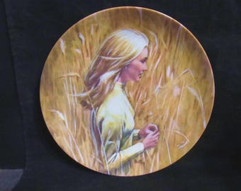 Plato de campo de trigo / Plato n.° 65936 / Wedgwood QUEEN'S Ware / EJS ART