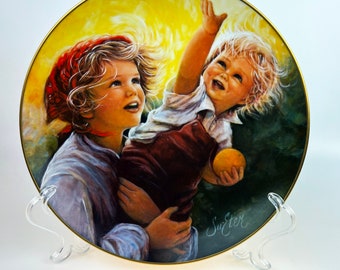 Plato de porcelana Madre e hijo / Su Eten Edición limitada