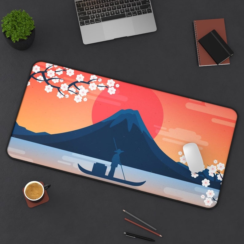 Mount Fuji Desk Mat Japanese Desk Mat Large XXL Desk Mat Etsy