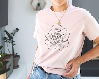 Rose Outline SVG Bundle: Flower Vectors, Cricut Cut File (Digital Download)
