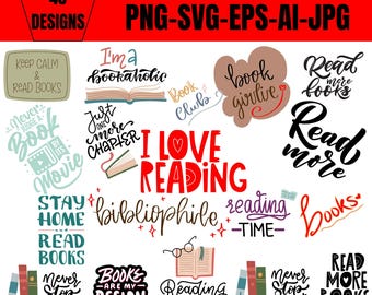 Book SVG Bundle: 100+ Designs, Bookish & Smut (Digital Download)