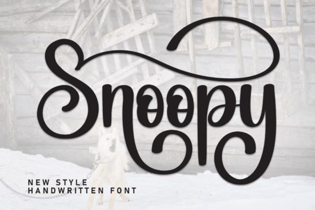 Snoopy Script Font – Elegant Handwritten Typeface for Invitations ...
