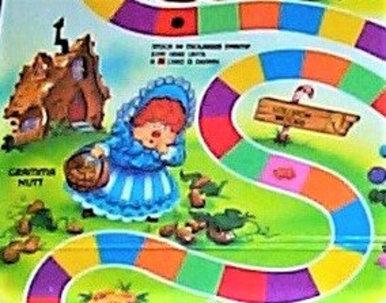 Framed Vintage Candy Land Game Board 1984 Etsy