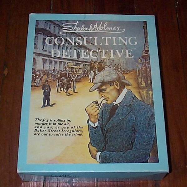 Rare Vintage Sherlock Holmes Consulting Detective Game - All components in Like new condition! Elaborate and Complex Mystery Game for 12+