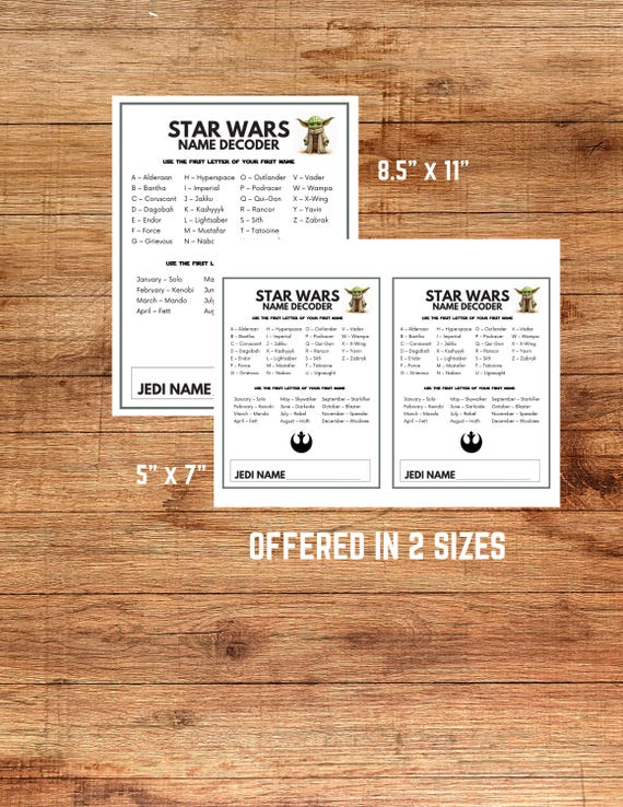 Star Wars Imperial Names