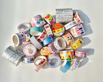 Mystery washi tape bundle- Japaneses stationery grab & Party bag-Kawaii stationery sets- Journal decoration- Christmas Gift- Stocking Filler