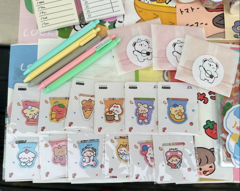 Japanese Stationery Mystery Bundle Pack Cute Cartoon Kawaii Party Bag Lucky Dip Travel Kids Bag Christmas Gift Stocking Filler image 6