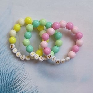 Pulsera personalizada para niños, Joyas para niños, Pulsera personalizada para niños, Regalo de fiesta para niños, Joyas para niños pequeños, Pulsera de identificación para niños