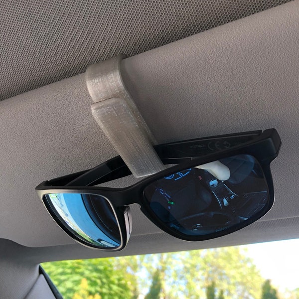 Recycled Sunglasses car visor clip, sunglasses car holder, sunglasses organizer 3d printed from recycled plastic bottles