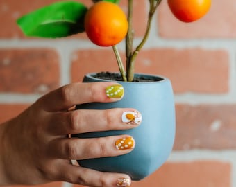 My Main Squeeze Lemon-nagelwikkelset | Citroennagelstrips | Designer zomernagelfolies