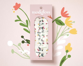 Geheime tuin bloemen nagelwikkelset | Designer lente nagelfolie | Nagelstrips bloementuin