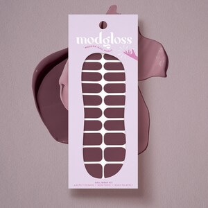 You had Me at MERLOT - Solid Mauve Nail Wrap Kit | Wine Red Gel Nail Polish Wraps