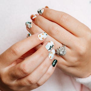 Canopy Cruise Designer Nagelverpackungskit | Boho Pflanzenliebhaber Gel Nail Wraps | Blatt Nagel Streifen