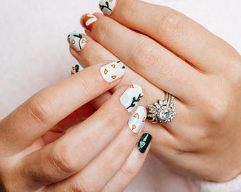 Canopy Cruise Designer Nagelinpackningskit | Boho Plant Lover Gel Nagelinpackningar | Lövnagelremsor